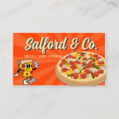 Köstliche Pizza - individuell anpassbar und Berufl Visitenkarte (Vorderseite)