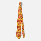 Köstliche Pizza Slice Fun Neck Tie Krawatte (Vorderseite)