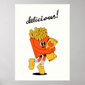 Köstliche Pommes Frites Poster (Vorne)