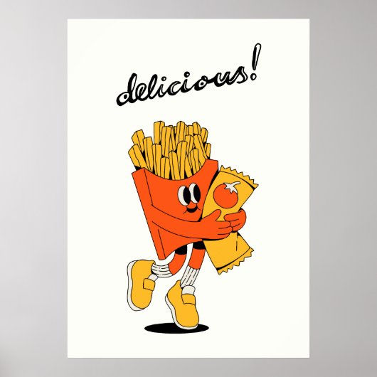 Köstliche Pommes Frites Poster (Vorne)