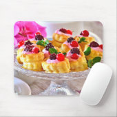 Köstliche Red Berries Cake Puff Konditorei Dessert Mousepad (Mit Mouse)