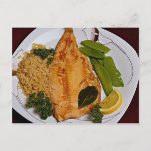 Köstliche Regenbogenforelle Postkarte