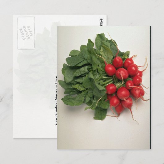 Köstliche Rettiche Postkarte (Vorne/Hinten)
