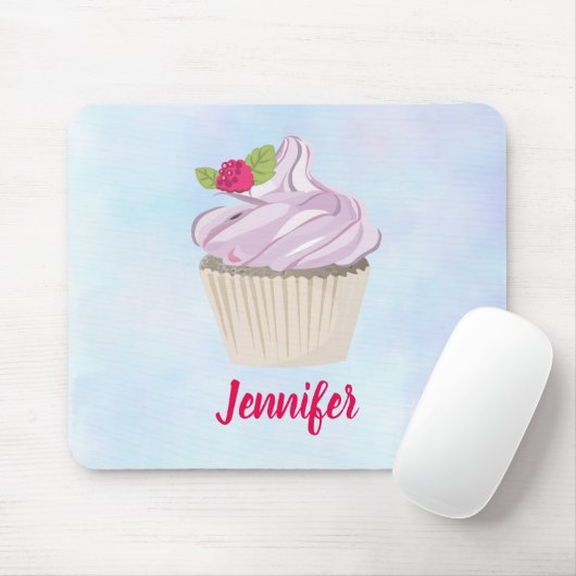 Köstliche rosa Cupcake Berry auf Top Custom Mousepad (Mit Mouse)
