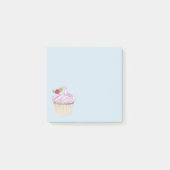 Köstliche rosa Cupcake Berry oben Post-it Klebezettel (Vorderseite)