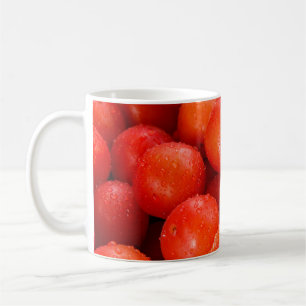 Köstliche Rote Kirsche-Hintergrund, Schüssel, Kirs Kaffeetasse