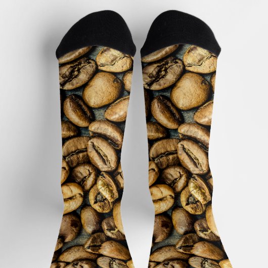 Köstliche rustikale Goldkaffee-Bohnen Socken (Oben)