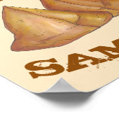 Köstliche Samosas indische Küche Dekoration (Ecke)