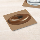 Köstliche Schokolade Doughnut Rechteckiger Pappuntersetzer (angewinkelt)