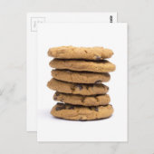 köstliche Schokoladenkekse Postkarte (Vorne/Hinten)