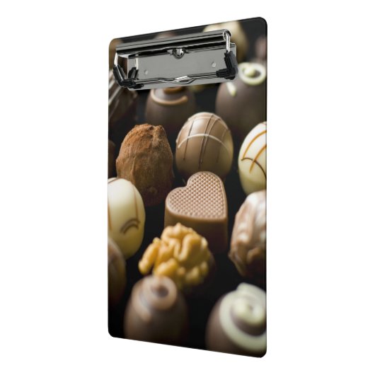 Köstliche Schokoladenpralinen Mini Klemmbrett (Gewinkelt2)