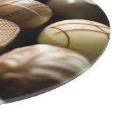 Köstliche Schokoladenpralinen Schneidebrett (Ecke)