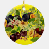 Köstliche serbische Pflaumen Keramik Ornament (Hinten)