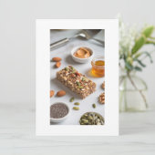 köstliche Snack Einladung (Stehend Vorderseite)