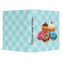 Köstliche süße Rezeptmappe