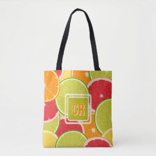Köstliche süße Zitrusfrüchte Happy Colorful Tasche