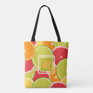 Köstliche süße Zitrusfrüchte Happy Colorful Tasche
