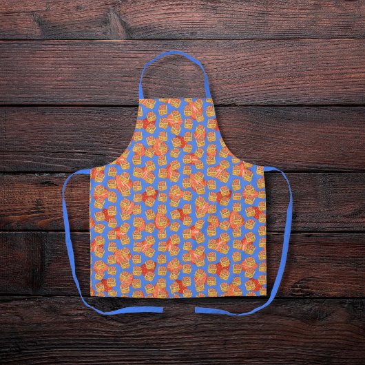 Köstliche Waffeln und Fruchtblau Schürze