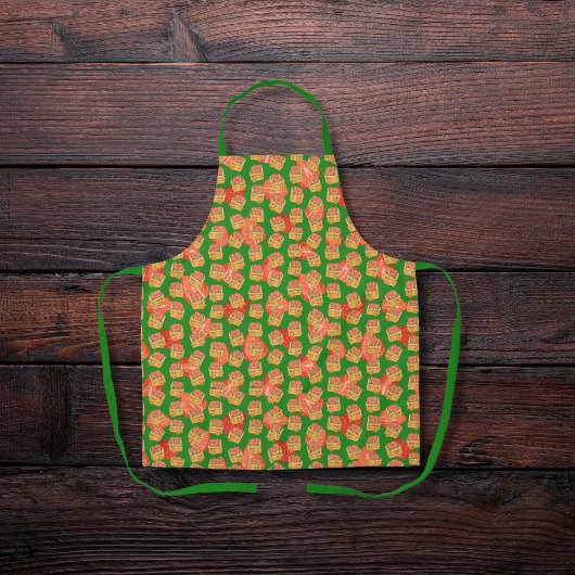 Köstliche Waffeln und Fruchtgrün Schürze