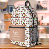 Köstliche Wasserfarbenschokolade Nachspeisen Bedruckter Rucksack