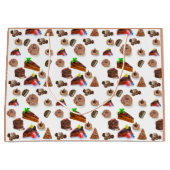 Köstliche Wasserfarbenschokolade Nachspeisen Große Geschenktüte (Vorderseite)