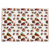 Köstliche Wasserfarbenschokolade Nachspeisen Große Geschenktüte (Rückseite)