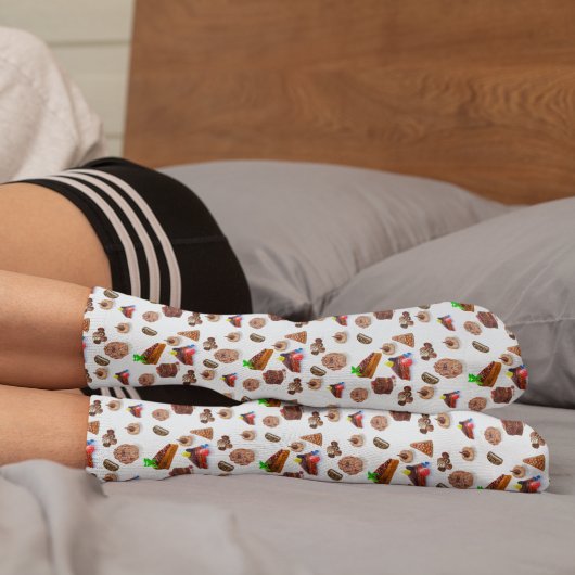 Köstliche Wasserfarbenschokolade Nachspeisen Socken