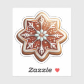 Köstliche Weihnachtsdesserts Phantastisches Cookie Aufkleber (Blatt)