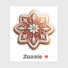 Köstliche Weihnachtsdesserts Phantastisches Cookie Aufkleber