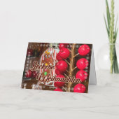 Köstliche Weihnachtsmarkt-Süßigkeiten Karte (Rückseite)