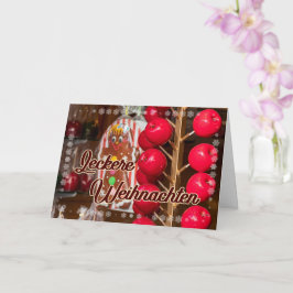 Köstliche Weihnachtsmarkt-Süßigkeiten Karte