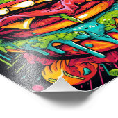 Köstlicher beängstigender Monsterburger Fotodruck (Ecke)