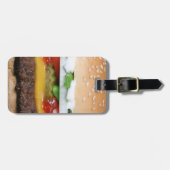 köstlicher Cheeseburger mit Gepäckanhänger (Vorderseite horizontal)