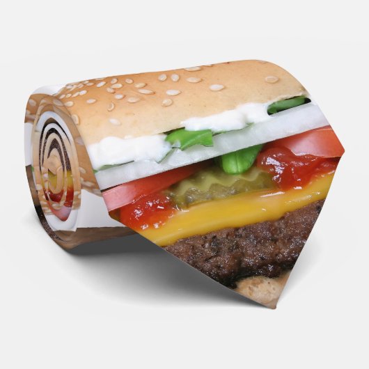 köstlicher Cheeseburger mit Krawatte (Gerollt)