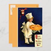 Köstlicher Erntedank Feiertagspostkarte (Vorne/Hinten)