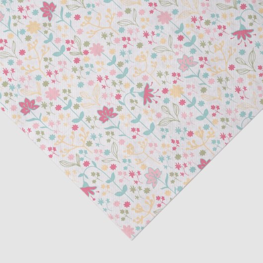 Köstlicher Frühlings-Blumenmuster Seidenpapier (Ausschnitt)