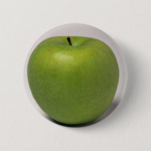 Köstlicher grüner Apfel Button