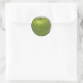 Köstlicher grüner Apfel Runder Aufkleber (Tasche)