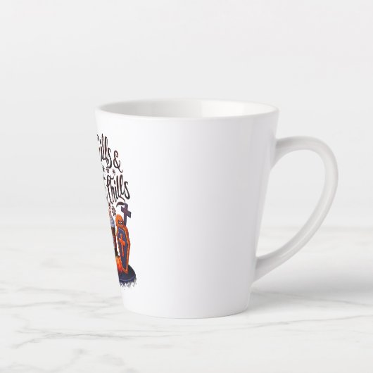 Köstlicher Halloween-Kaffee für Spooky Sips! Milchtasse (Rechts)