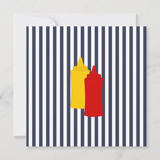 Köstlicher Hamburger Einladung (Rückseite)