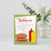 Köstlicher Hamburger Einladung (Stehend Vorderseite)