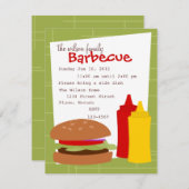 Köstlicher Hamburger Einladung (Vorne/Hinten)