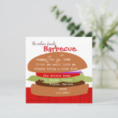 Köstlicher Hamburger Einladung (Stehend Vorderseite)