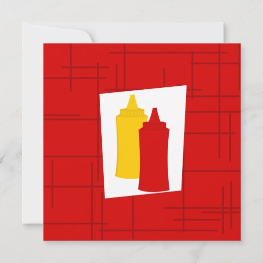 Köstlicher Hamburger Einladung (Rückseite)