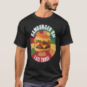 Köstlicher Hamburger mit frischem Salat und geschm T-Shirt (Vorderseite)