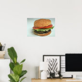 Köstlicher Hamburger Poster (Heimbüro)