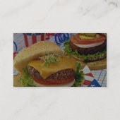 Köstlicher Hamburger Visitenkarte (Rückseite)