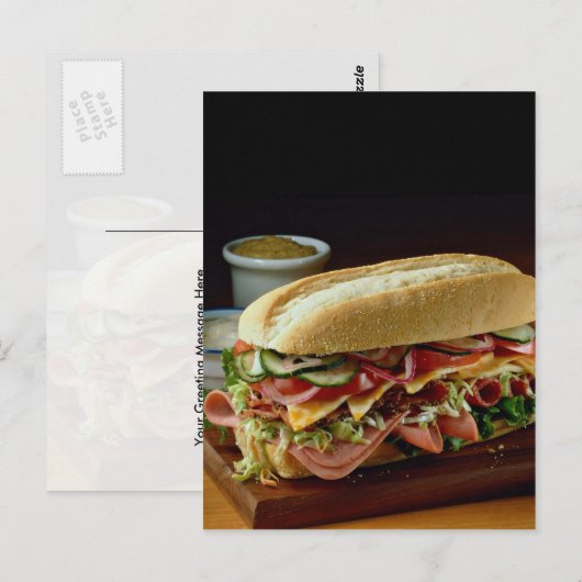 Köstlicher Helden Postkarte (Vorne/Hinten)