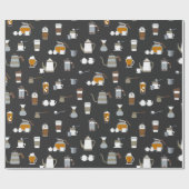 Köstlicher Kaffee Geschenkpapier (Flach)