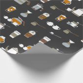 Köstlicher Kaffee Geschenkpapier (Ecke)